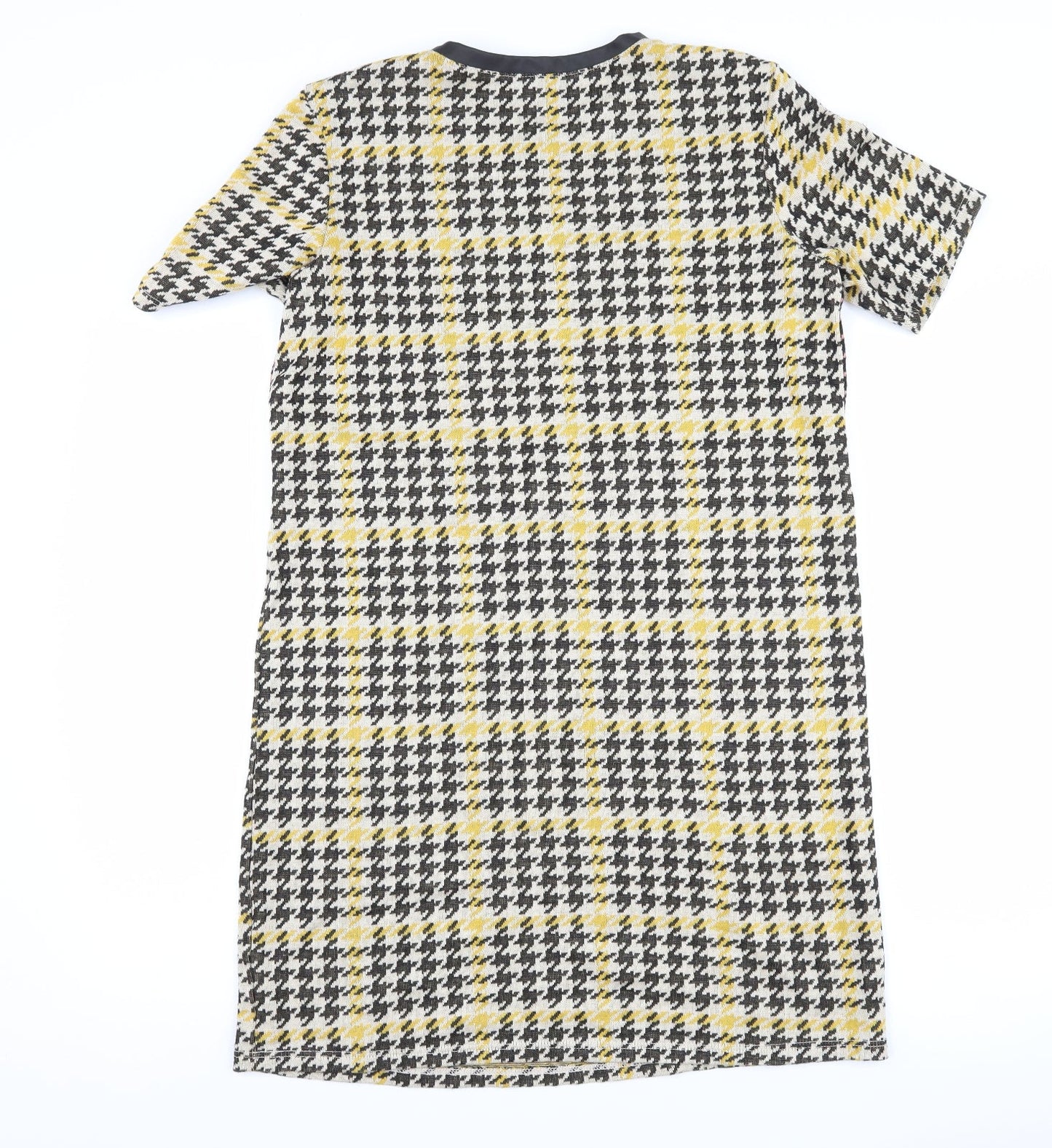 River Island Womens Black Houndstooth  Shift  Size 8