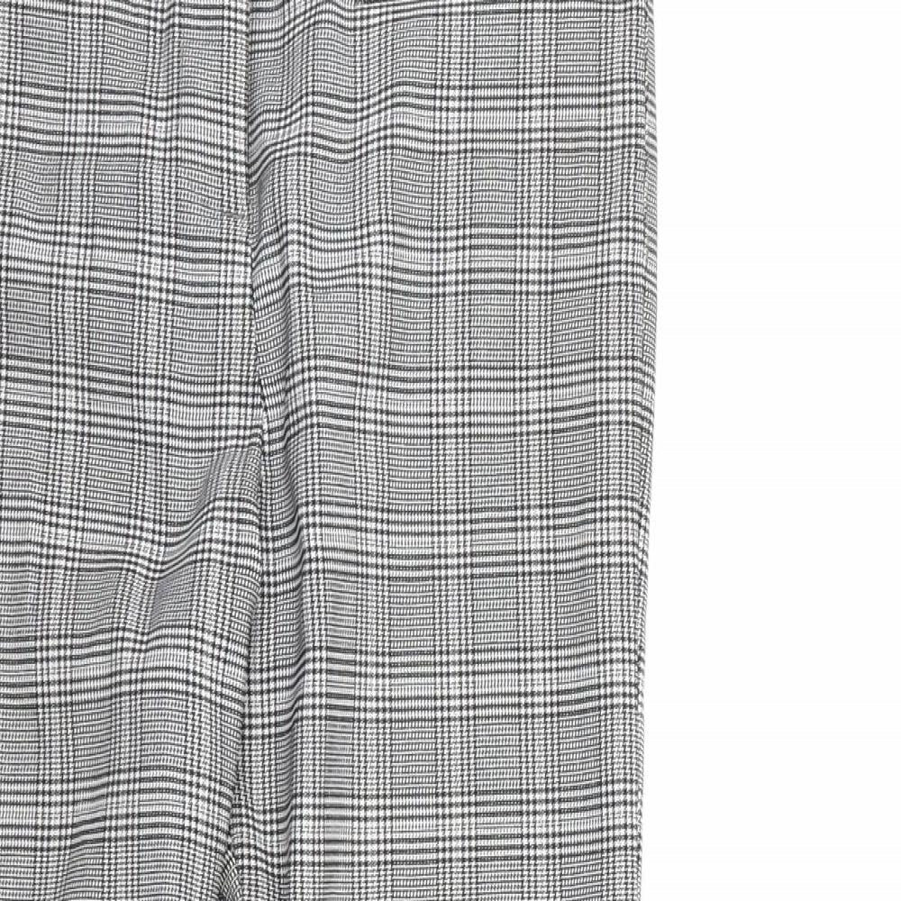 Papaya Womens Green Houndstooth  Trousers  Size 10 L27 in