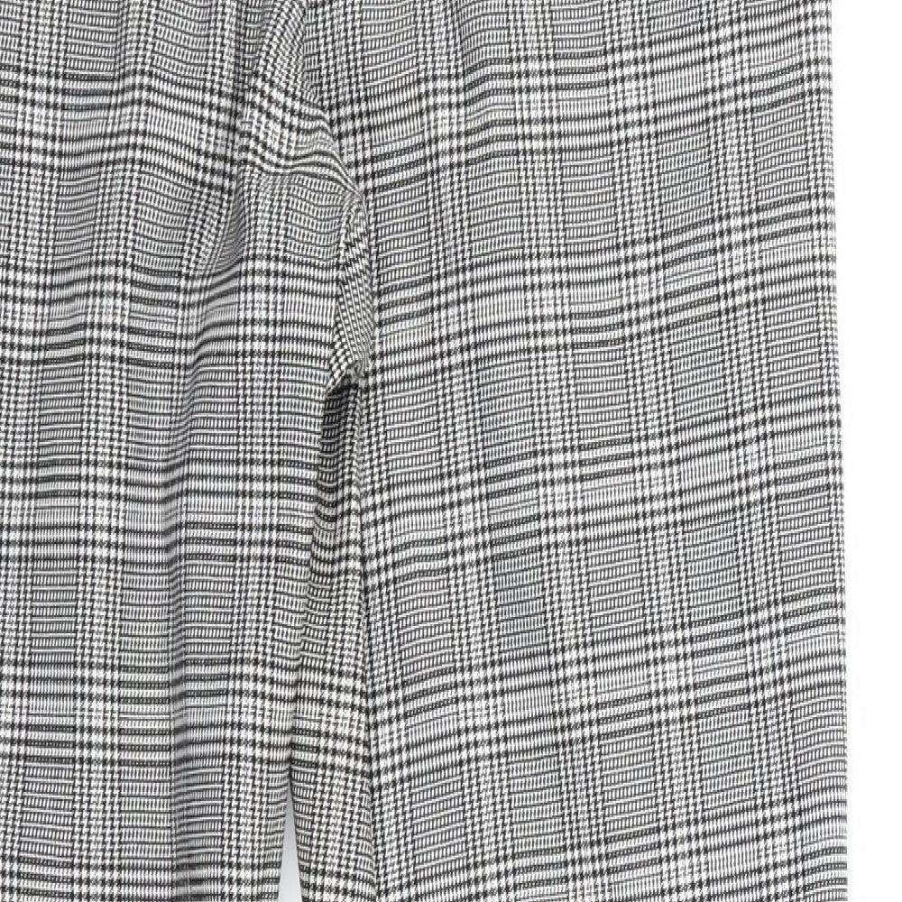 Papaya Womens Green Houndstooth  Trousers  Size 10 L27 in