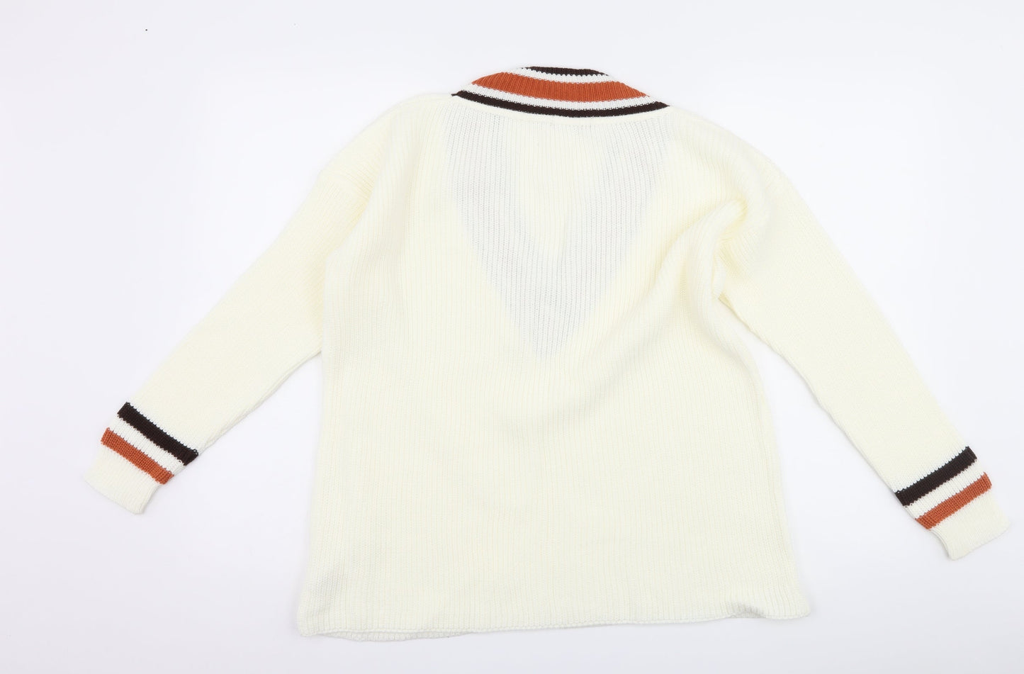 PRETTYLITTLETHING Womens White   Pullover Jumper Size S