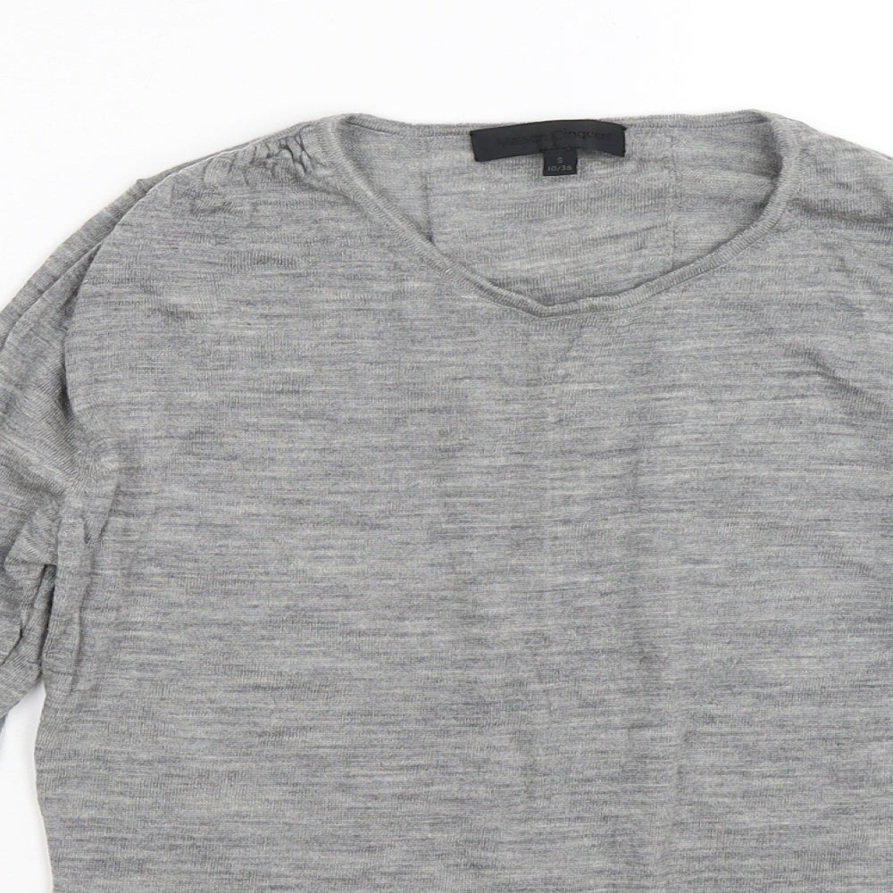 Maison Cinqcent Womens Grey   Basic T-Shirt Size 10