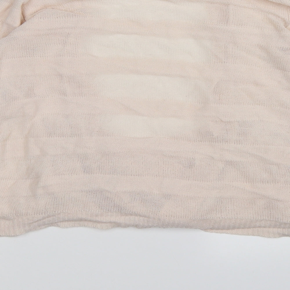 aphorism Womens Pink  Knit Cardigan Jumper Size 12