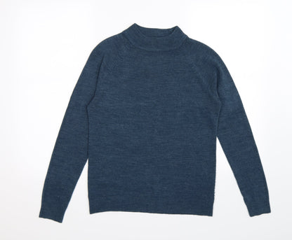 Front view of Atmosphere women’s blue knit jumper, size UK 10