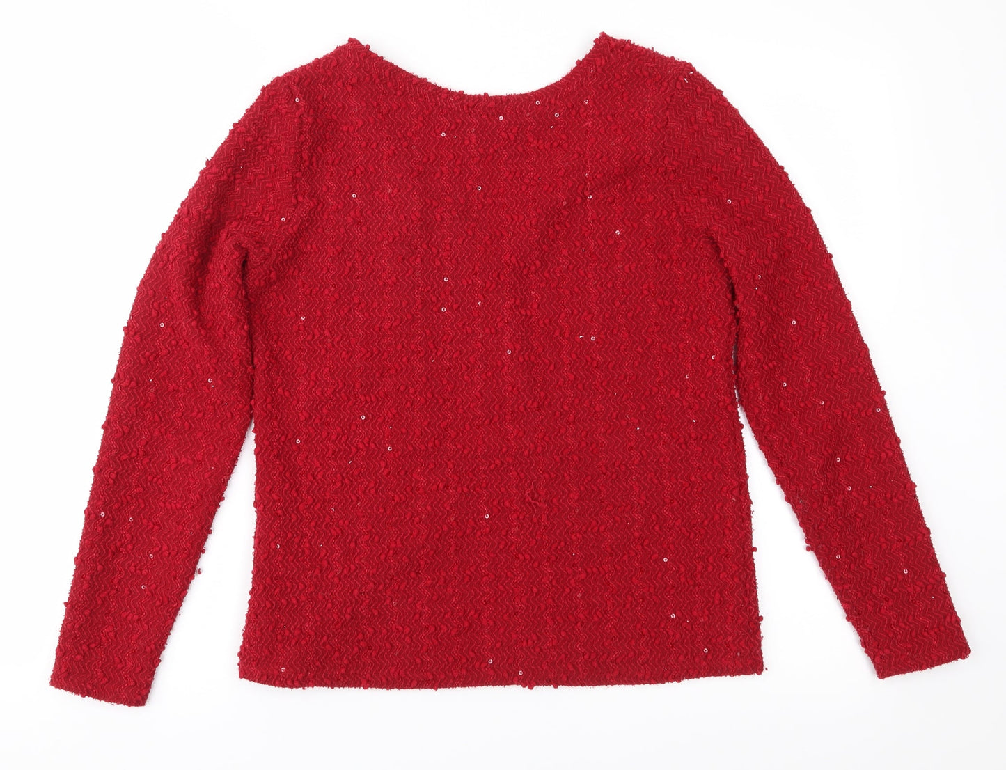 Dorothy Perkins Womens Red  Knit Pullover Jumper Size 10