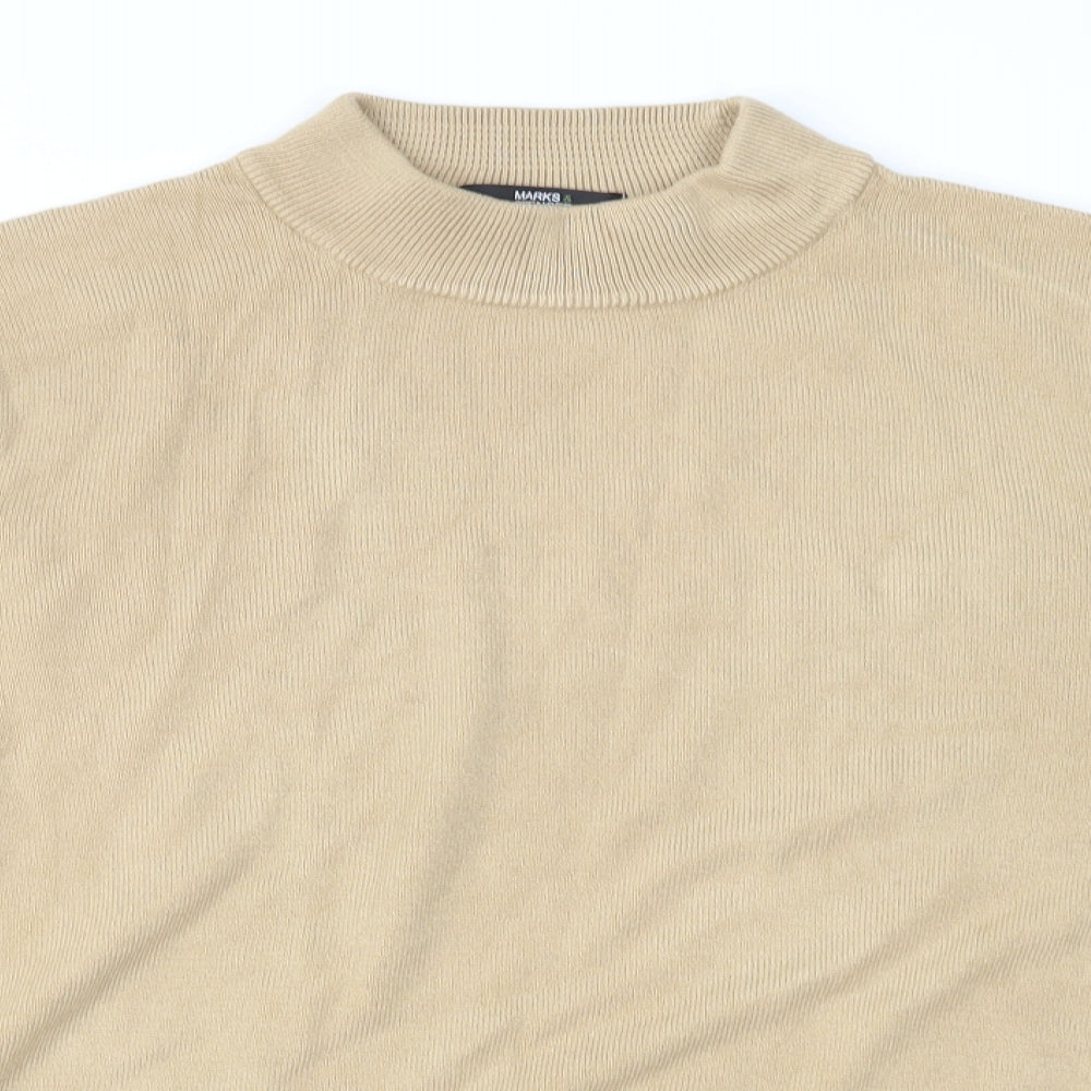 Marks and Spencer Womens Brown  Knit Pullover Jumper Size 14