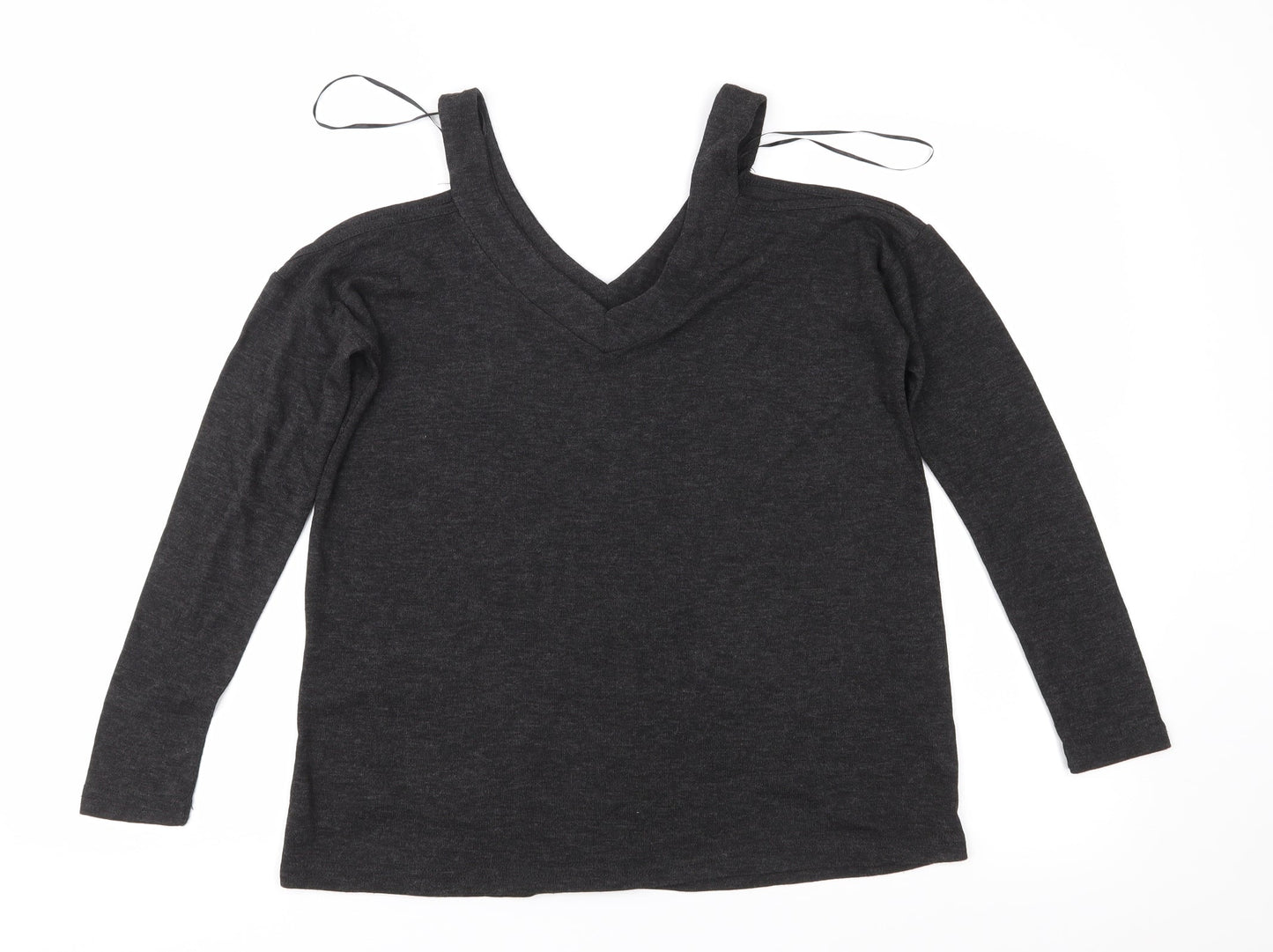 Atmosphere Womens Grey  Jersey Basic Blouse Size 6