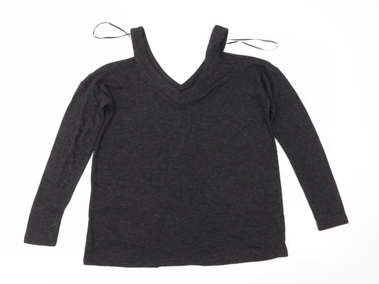 Atmosphere Womens Grey  Jersey Basic Blouse Size 6