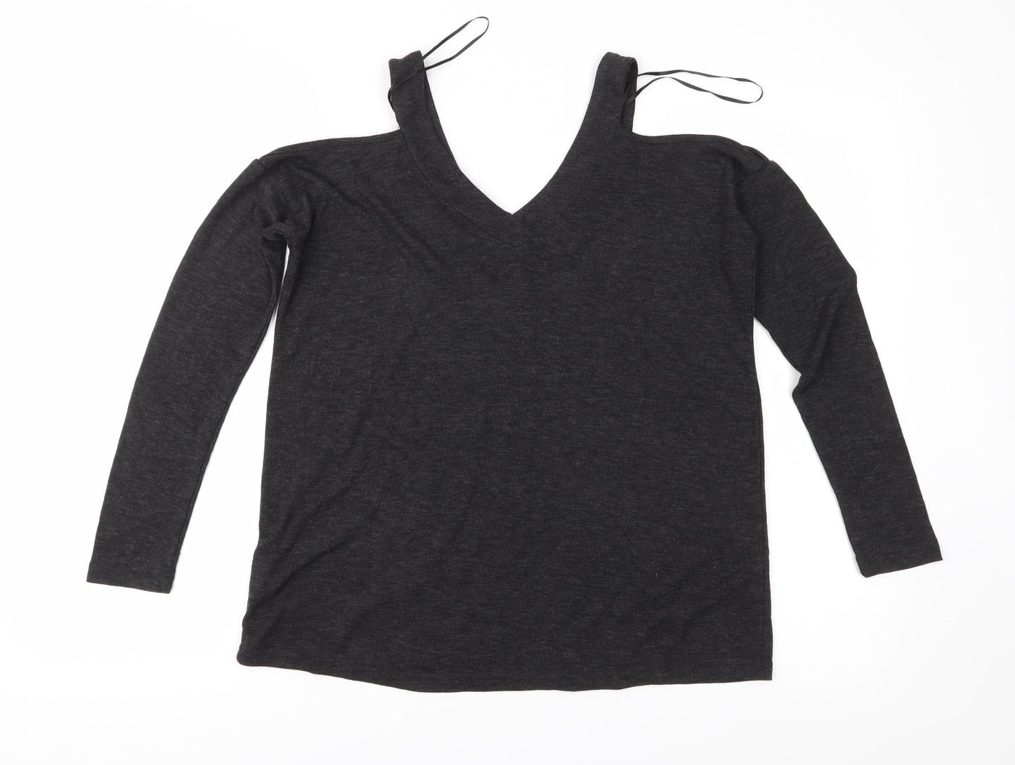 Atmosphere Womens Grey  Jersey Basic Blouse Size 6