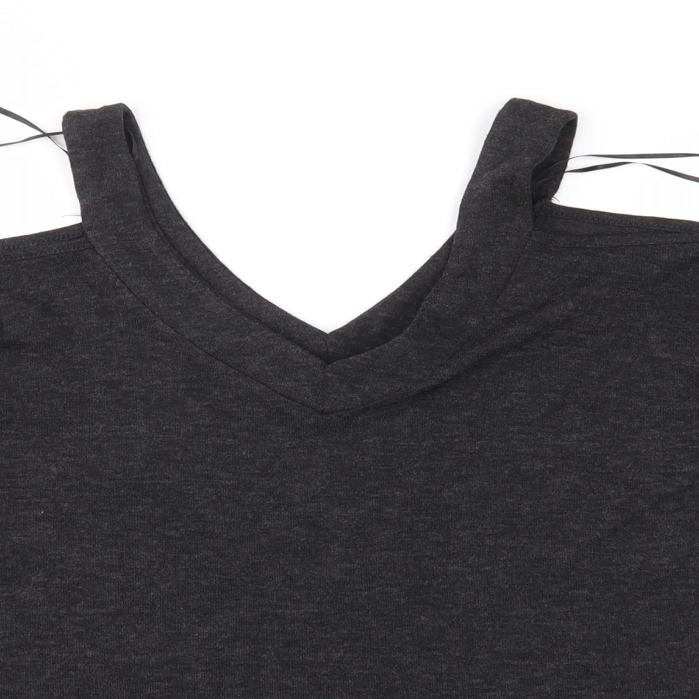 Atmosphere Womens Grey  Jersey Basic Blouse Size 6