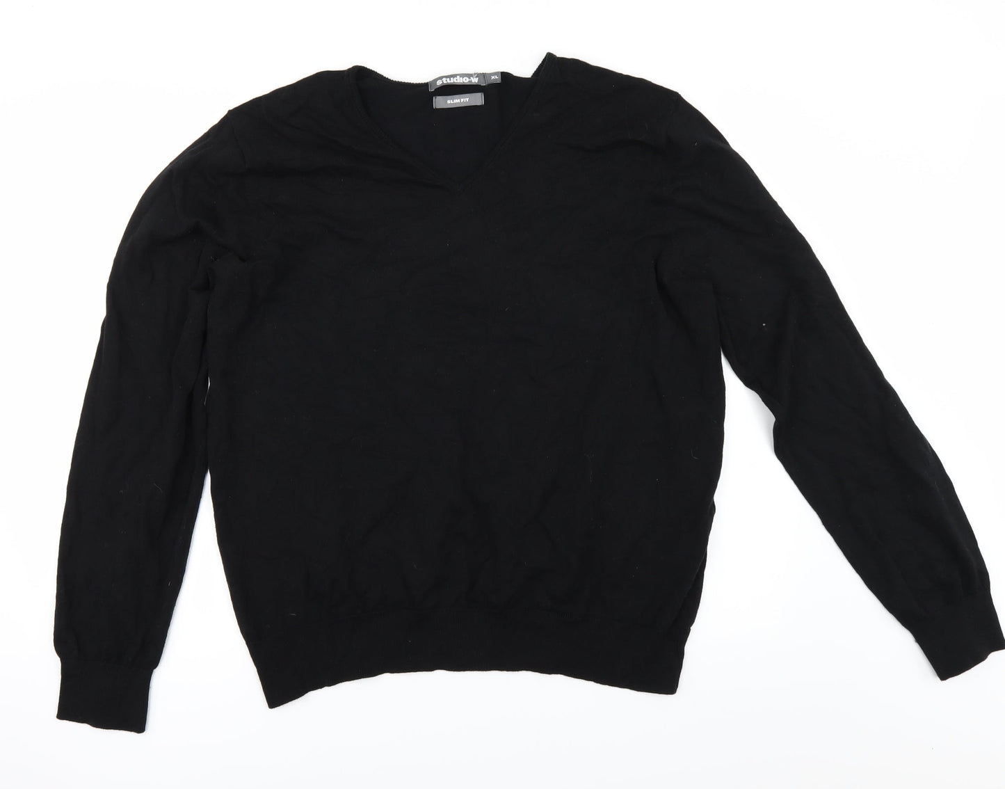 Woolworths Mens Black   Pullover Jumper Size XL