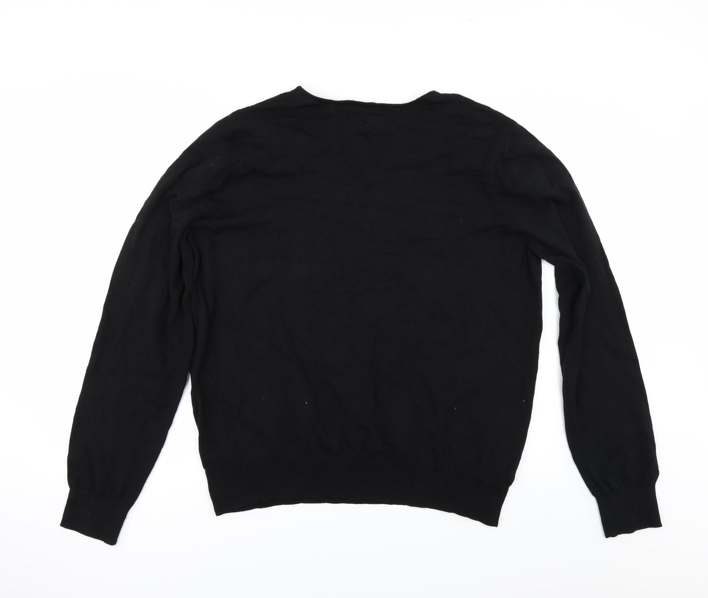 Woolworths Mens Black   Pullover Jumper Size XL