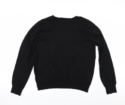 Back view of Woolworths men’s black jumper, size XL