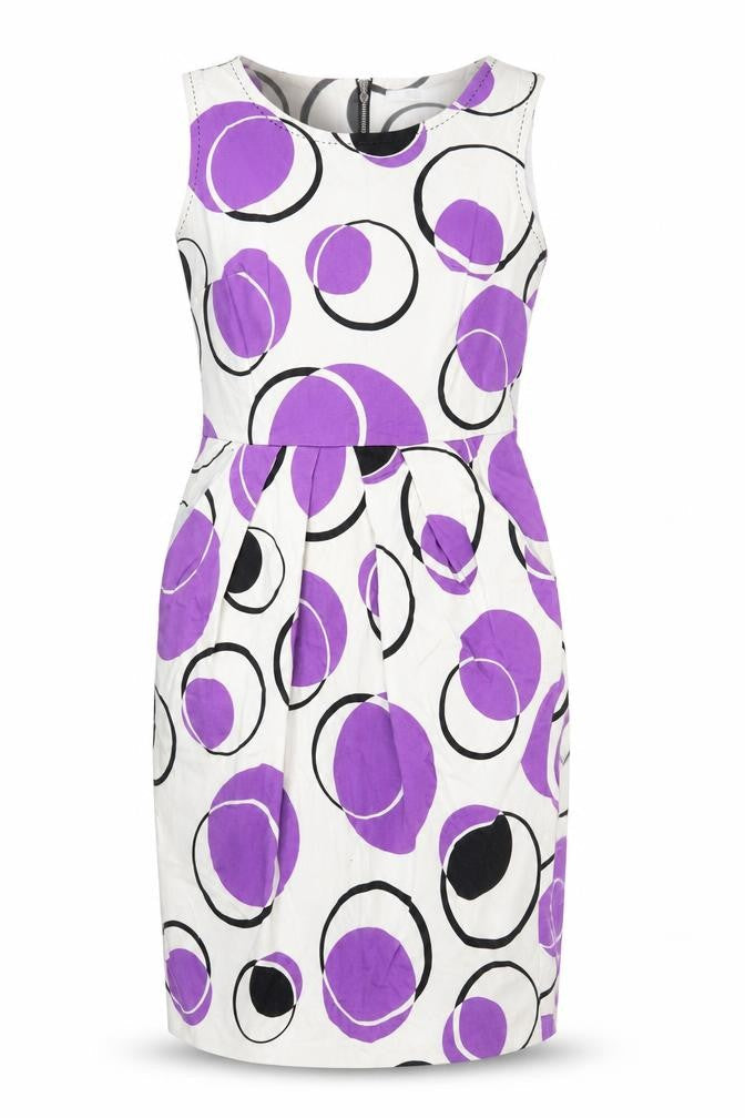 Marks & Spencer Womens White Floral  Pencil Dress  Size 10