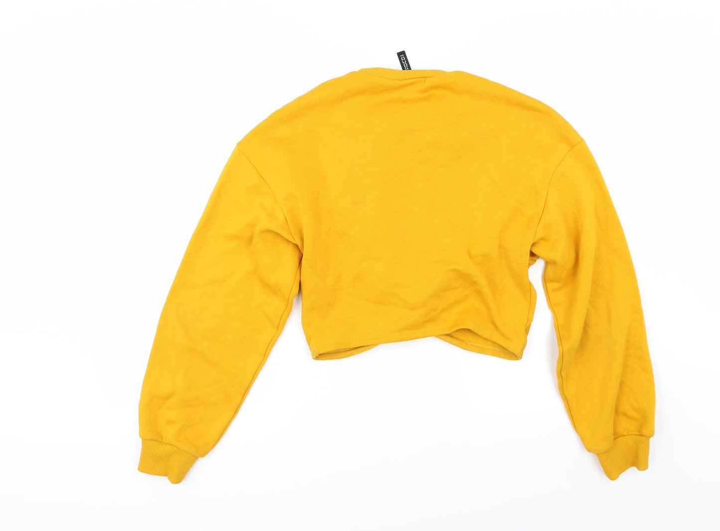 Divided by H&M Womens Yellow   Pullover Sweatshirt Size S
