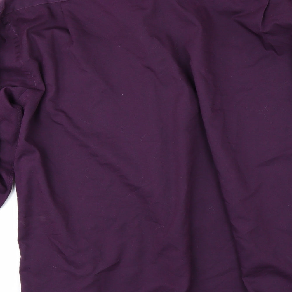 Marks and Spencer Mens Red    Button-Up Size 16.5