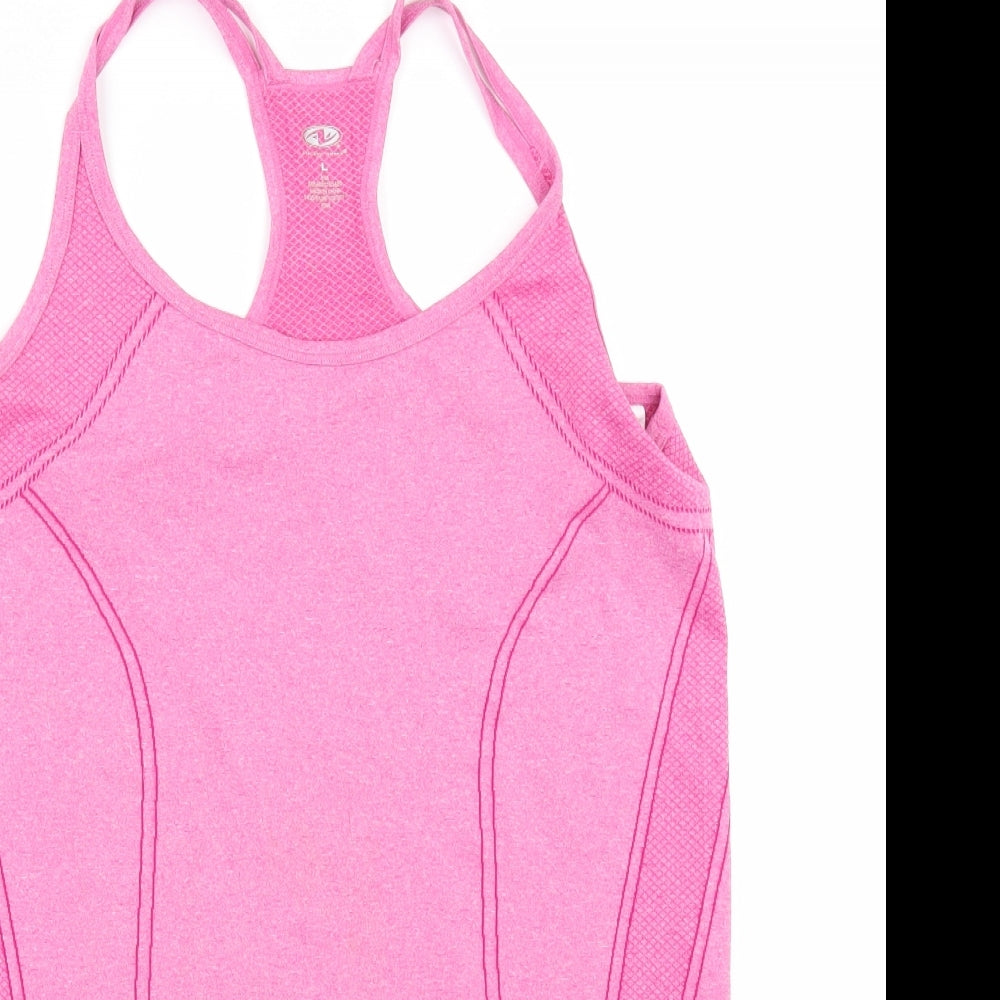 Athletic Works Womens Pink   Basic T-Shirt Size L