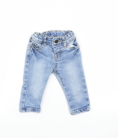 Additional front view of Pumpkin Patch girls’ blue jeans, size 3-6, months
