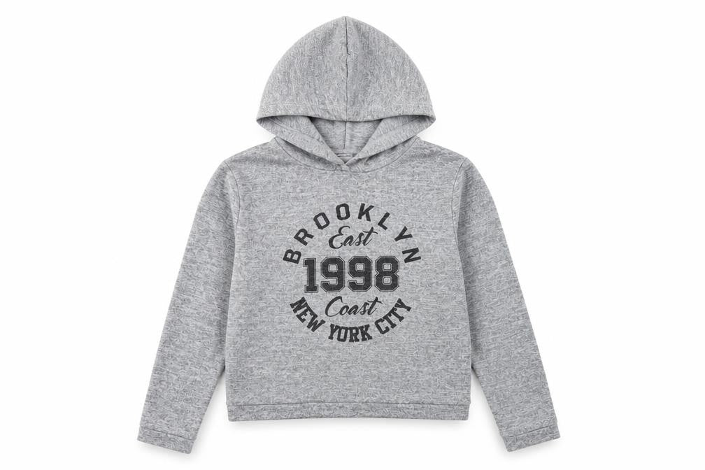 New Look Girls Grey   Pullover Hoodie Size 14-15 Years  - Brooklyn NYC