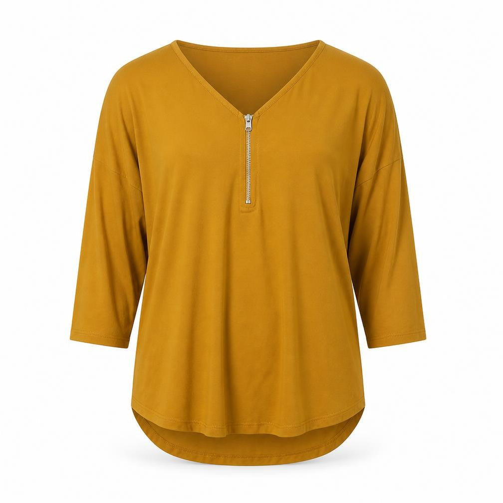 Select Womens Yellow   Basic T-Shirt Size 12