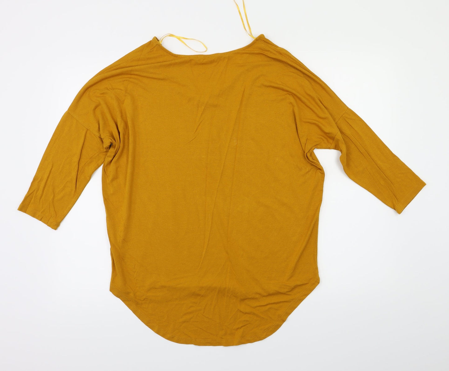 Select Womens Yellow   Basic T-Shirt Size 12