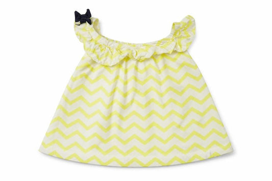 Front view of Lydia jane Yellow Animal Print Fit & Flare, size 12-18, Months
