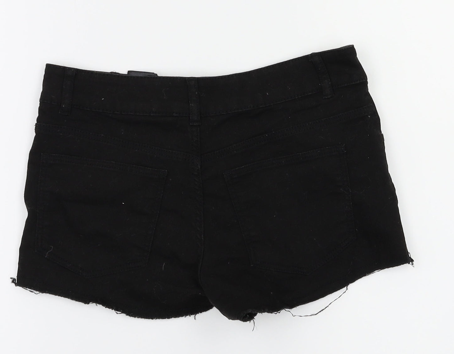 Preworn Womens Black   Hot Pants Shorts Size 4