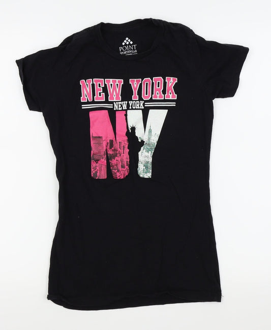 Point sportswear Girls Black   Basic T-Shirt Size 12-13 Years