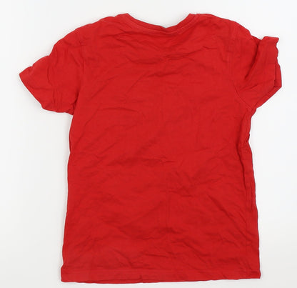 Back view of Asda George boys’ purple basic t-shirt, size 3-4, years
