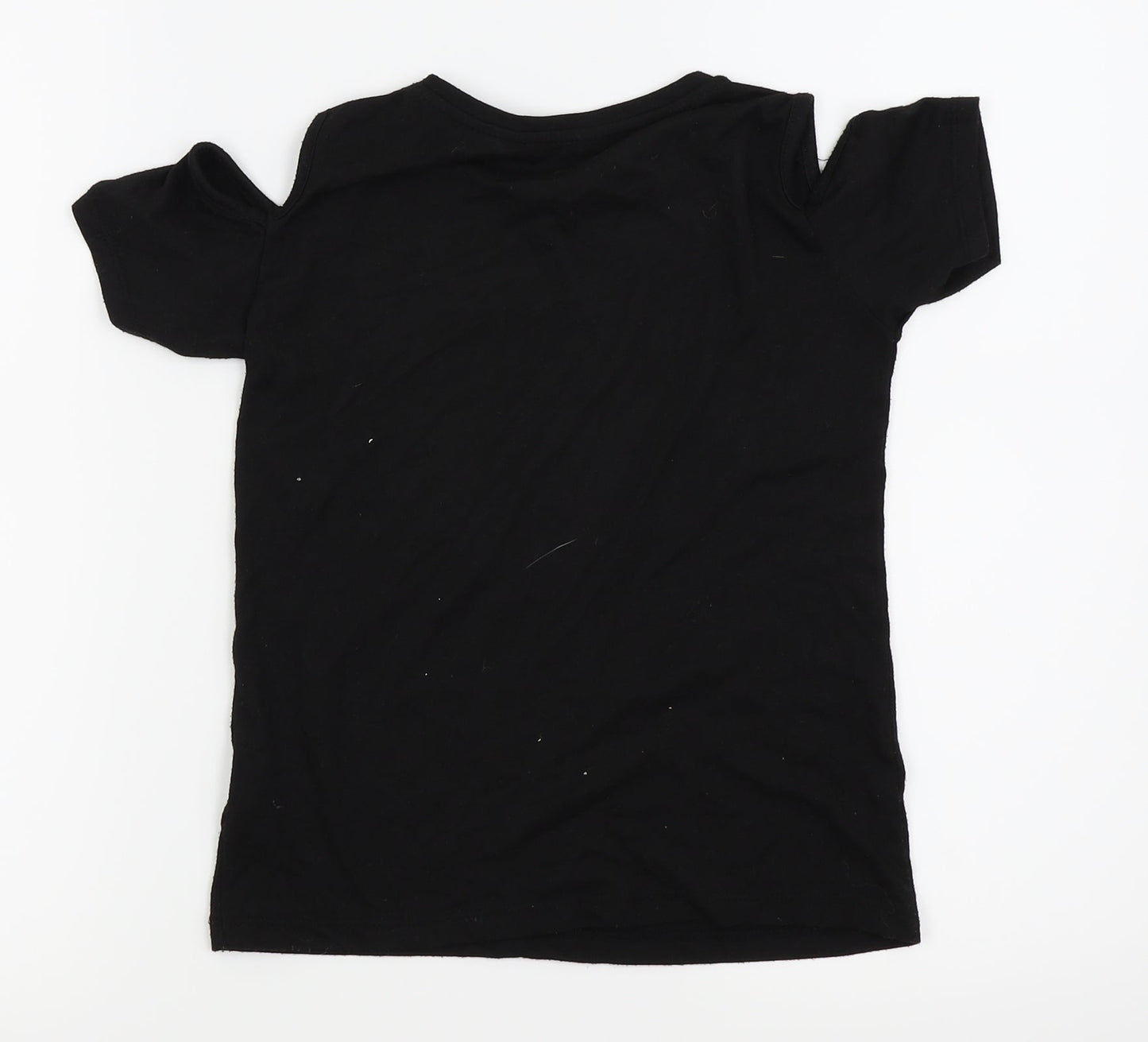 Primark Girls Black Houndstooth  Basic Tank Size 8-9 Years