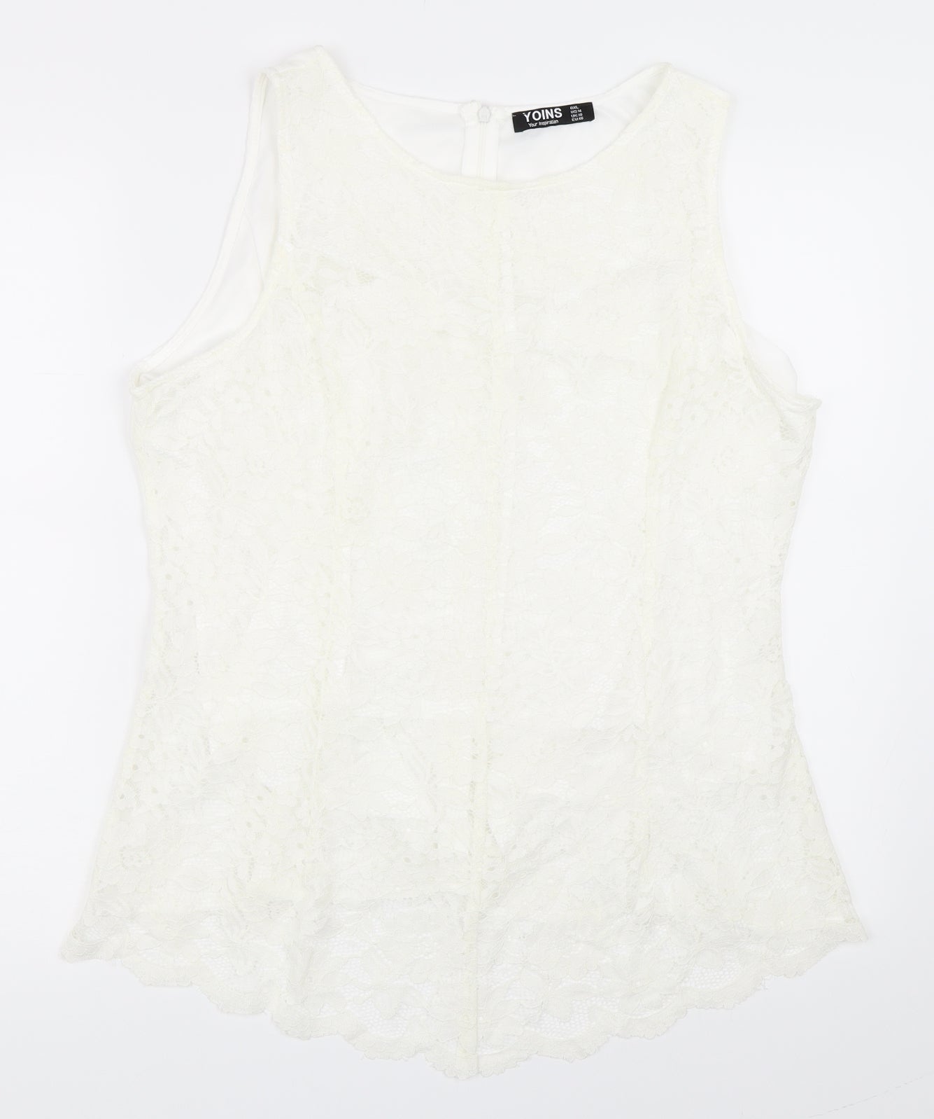 Yoins Womens Ivory   Basic Blouse Size XL