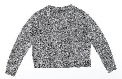 Additional front view of H&M women’s black jumper, size S
