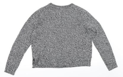Back view of H&M women’s black jumper, size S