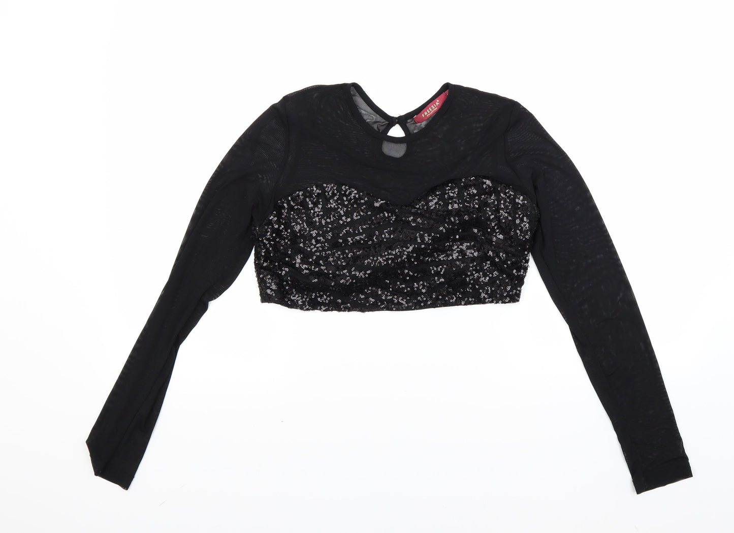 Freesia Womens Black   Camisole Blouse Size M