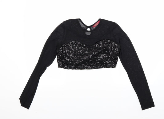 Freesia Womens Black   Camisole Blouse Size M