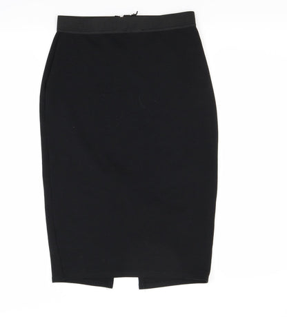 Additional front view of Select women’s black bandage skirt, size UK 6