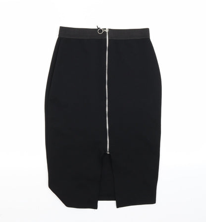 Back view of Select women’s black bandage skirt, size UK 6