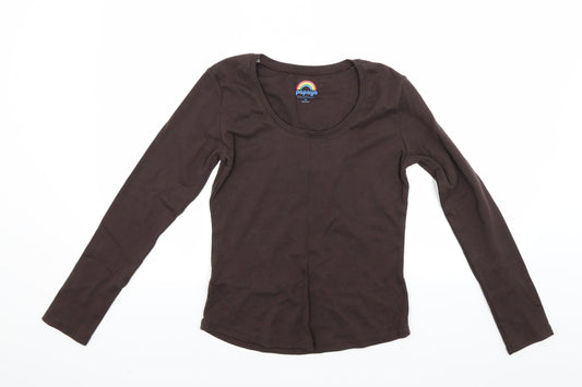 Papaya Womens Brown   Pullover Sweatshirt Size 14