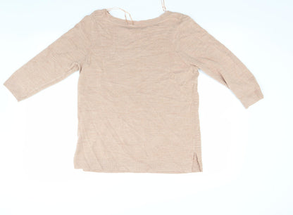 Back view of F&F women’s brown jumper, size UK 14