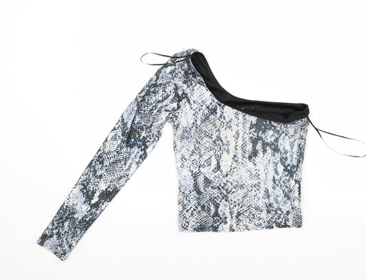 New Look Womens Multicoloured   Cropped Blouse Size 8