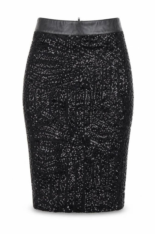 Preworn Womens Black   Bandage Skirt Size S
