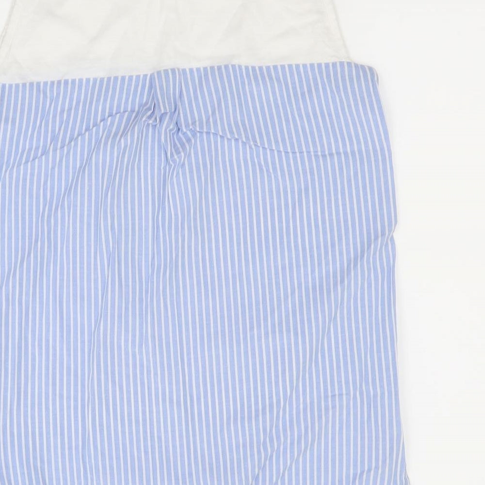 Dunnes Womens Beige Striped  Basic T-Shirt Size 8