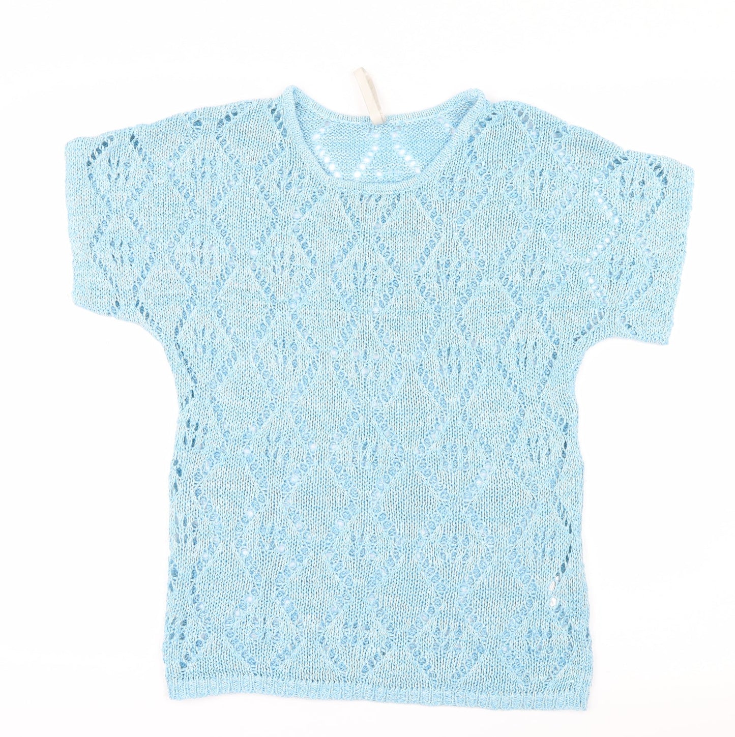 Leo & Nicole Womens Blue  Knit Pullover Jumper Size S