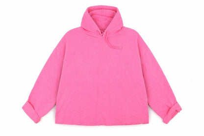 Front view of George women’s pink pullover hoodie, size XL