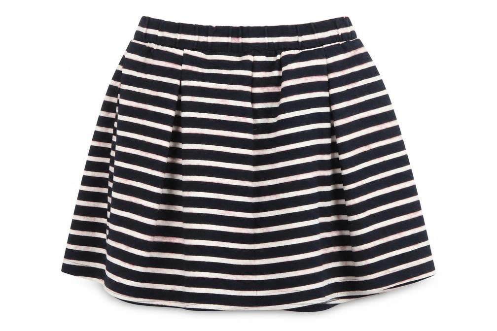 NEXT Womens Black Striped  Flare Skirt Size 14