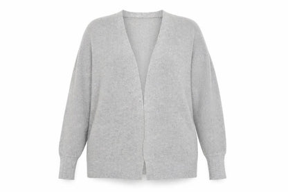 Front view of Next women’s grey cardigan jumper, size M