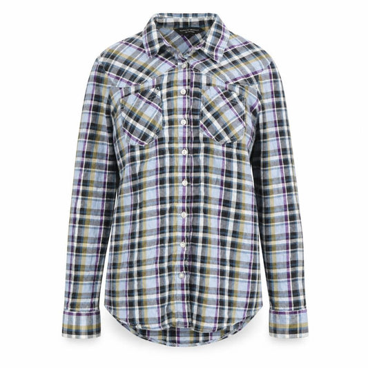 Dorothy Perkins Womens Blue Plaid  Basic Button-Up Size 12