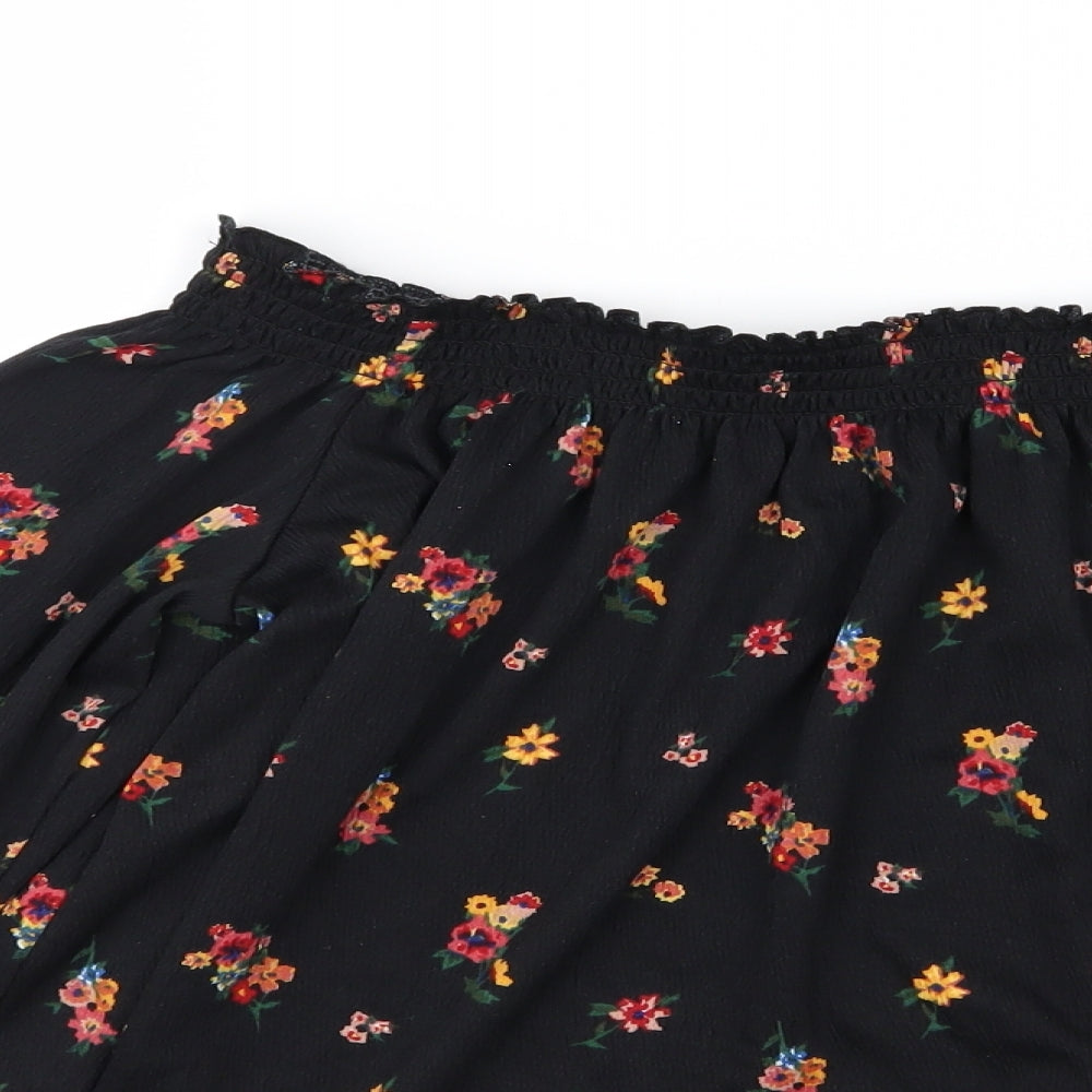 Divided by H&M Womens Black Fair Isle  Basic Blouse Size M