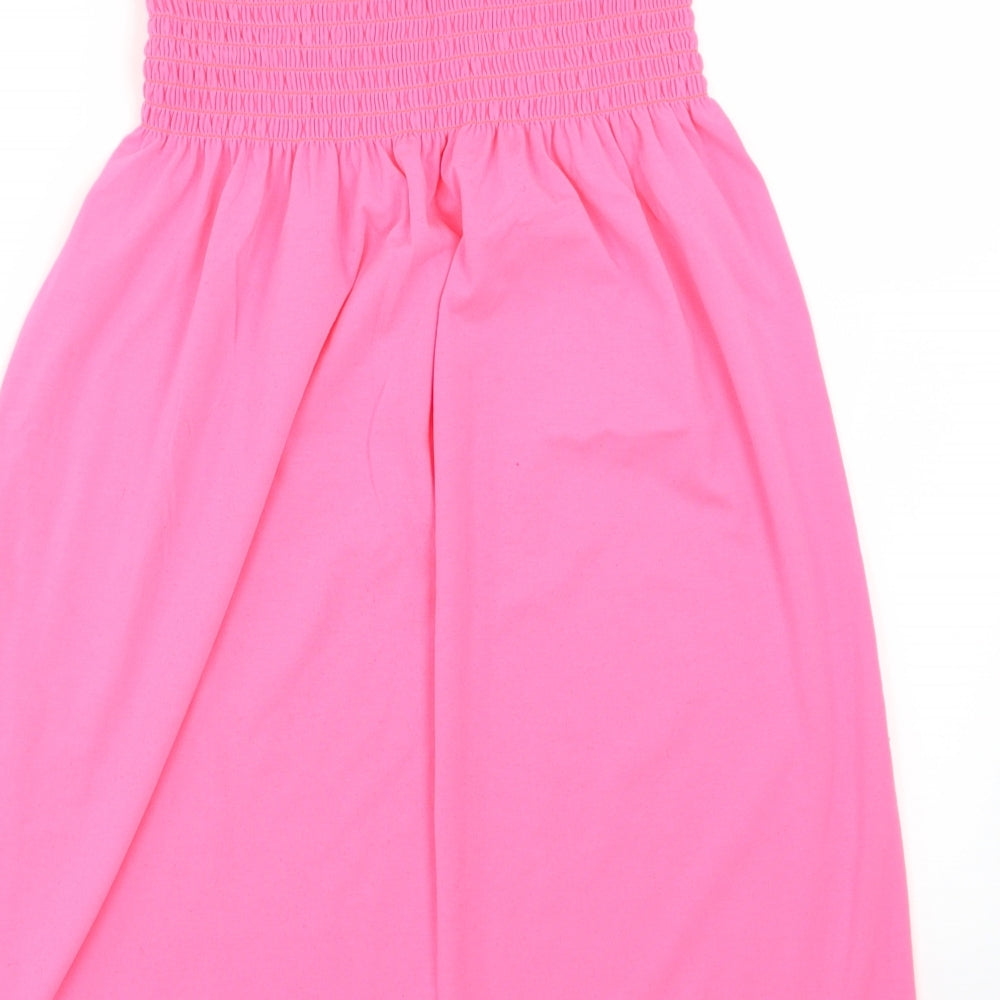 Boohoo Womens Pink  Jersey A-Line  Size 10