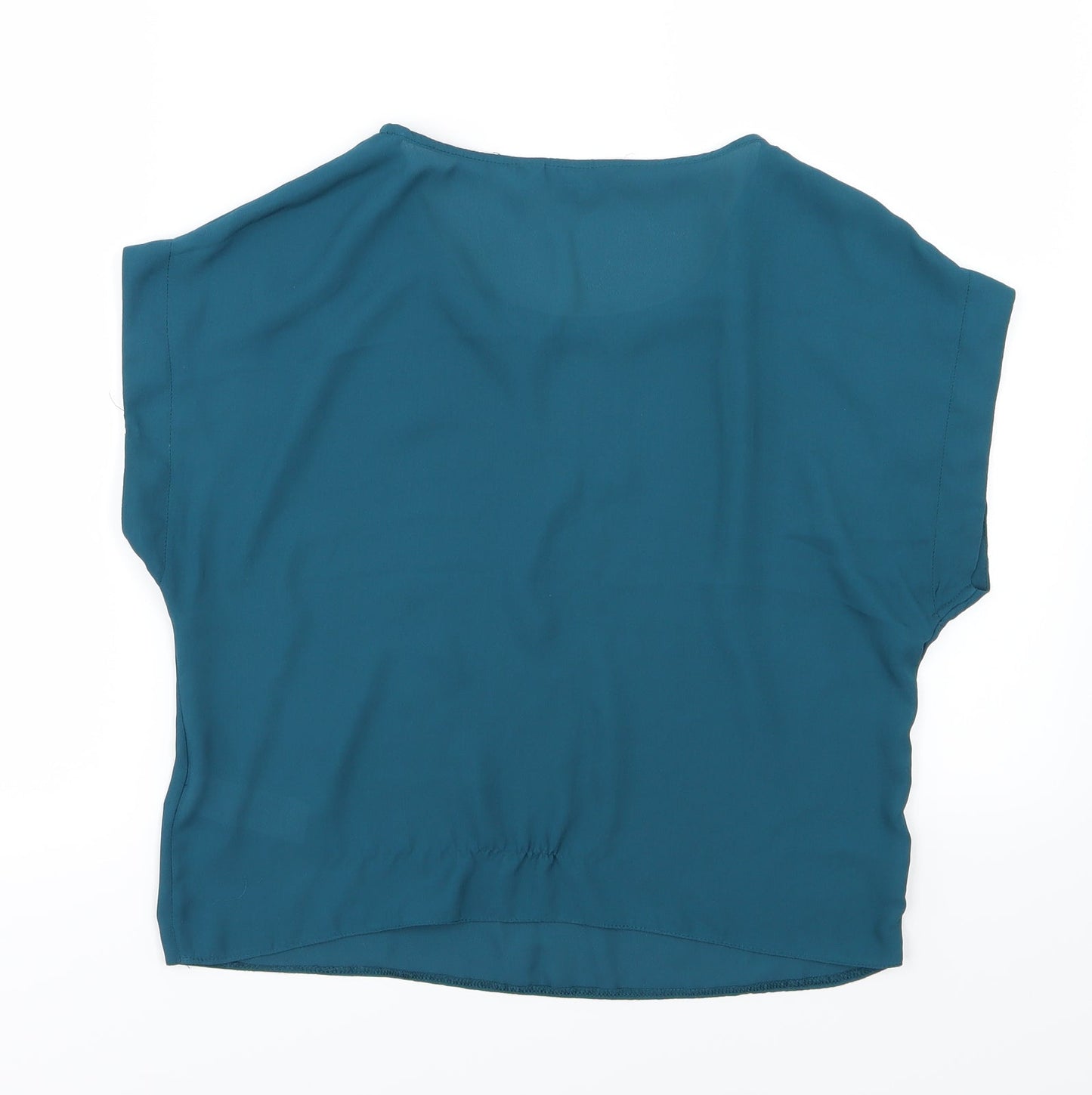 New Look Womens Blue  Chiffon Basic Blouse Size 12