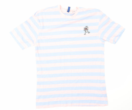 Primark Womens Blue Striped  Top Pyjama Top Size XS